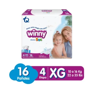 Pañal Winny Ultratim Sec Et.4 X 16 Unidades