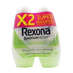 Promo Pack 2 Desodorantes Rexona Bamboo Rolon 50 ml
