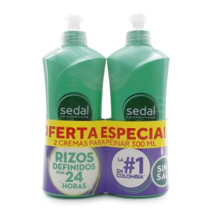 Promo Pack 2 Crema Peinar Sedal Rizos Definidos 300 ml