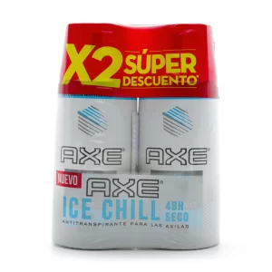 Promo Pack 2 Desodorantes Axe Seco Spray Ice Chill 152 ml