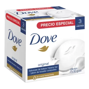 3 Jabón Dove Blanco 90 Gr