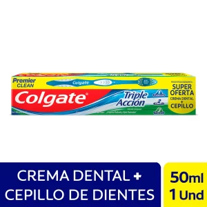 Crema Dental Colgate Total Accion X 50 Ml + Cepillo P