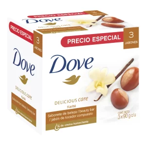 3 Jabón Dove Karite X 90 Gr