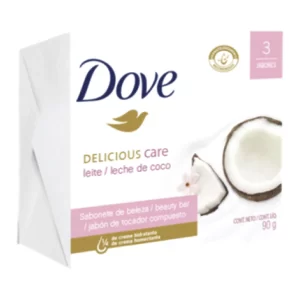 3 Jabón Dove 90 Gr Leche De Coco