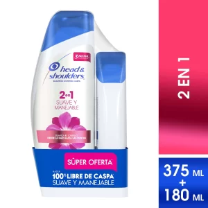 Head & Shoulders X 375 Ml + 180 Ml Suave Y Manejable