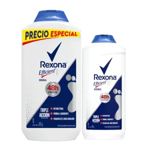 Talco Rexona Efficient Original 300gr + Talco 85 Gr