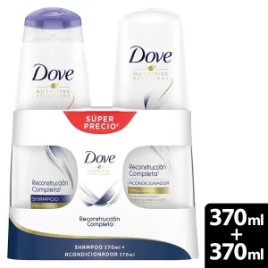 Shampoo Dove Reconstrucción Completa 370ml + Acondicionador 370ml