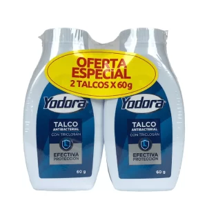 2 Talco Yodora X 60 Gr